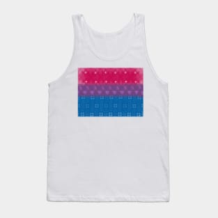 Spirograph Patterned Bisexual Flag Tank Top